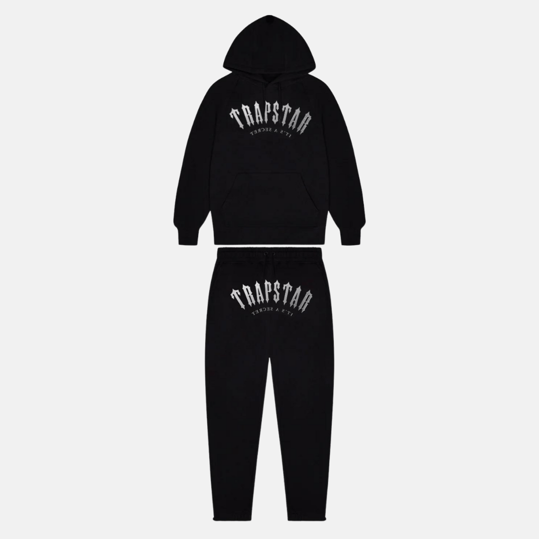 Trapstar Decoded Camo Hooded Tracksuit Blackout Edition Men's