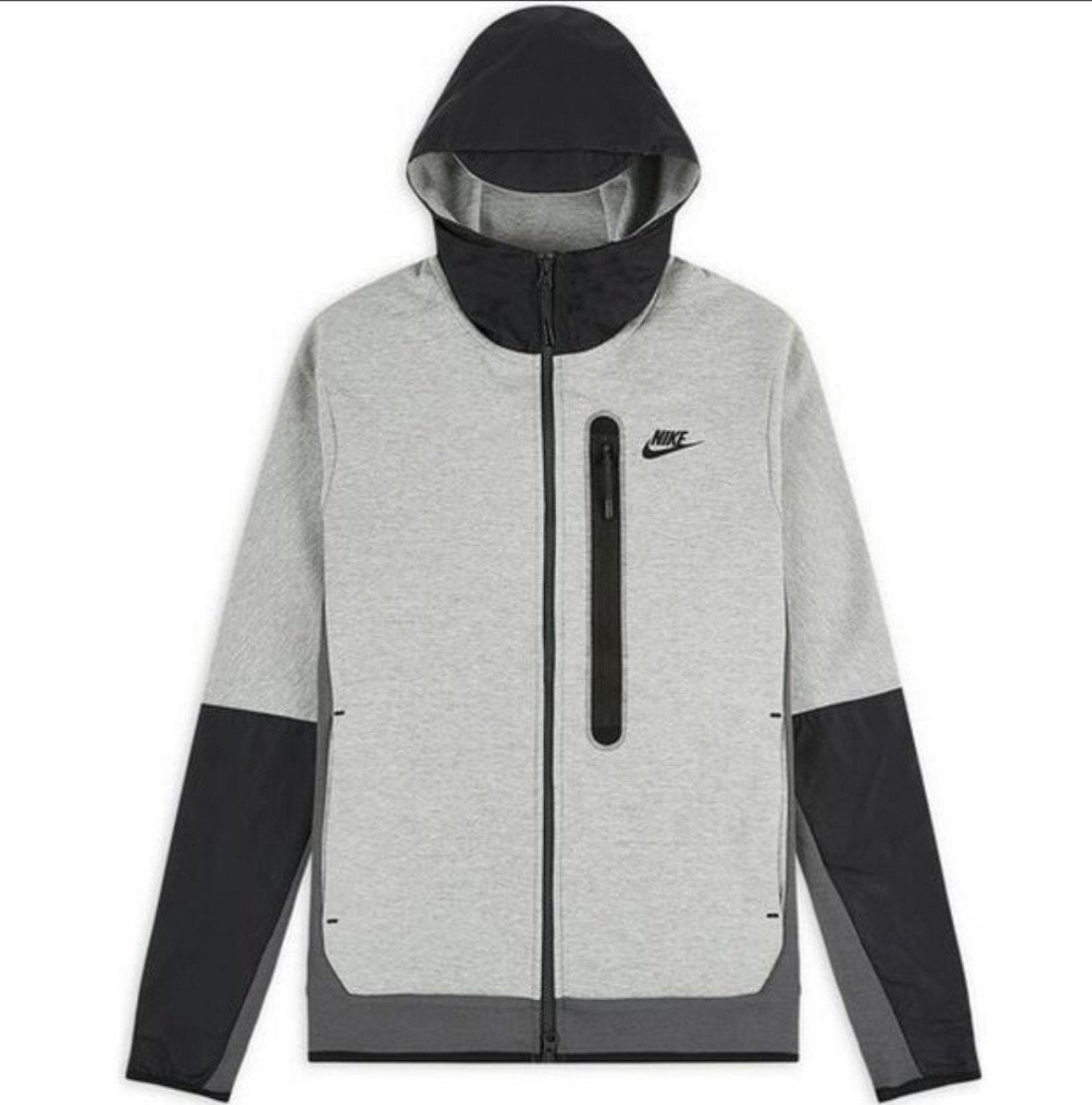 Nike Tech Fleece Woven Hoodie - Grey (New Season) | No Sauce The Plug