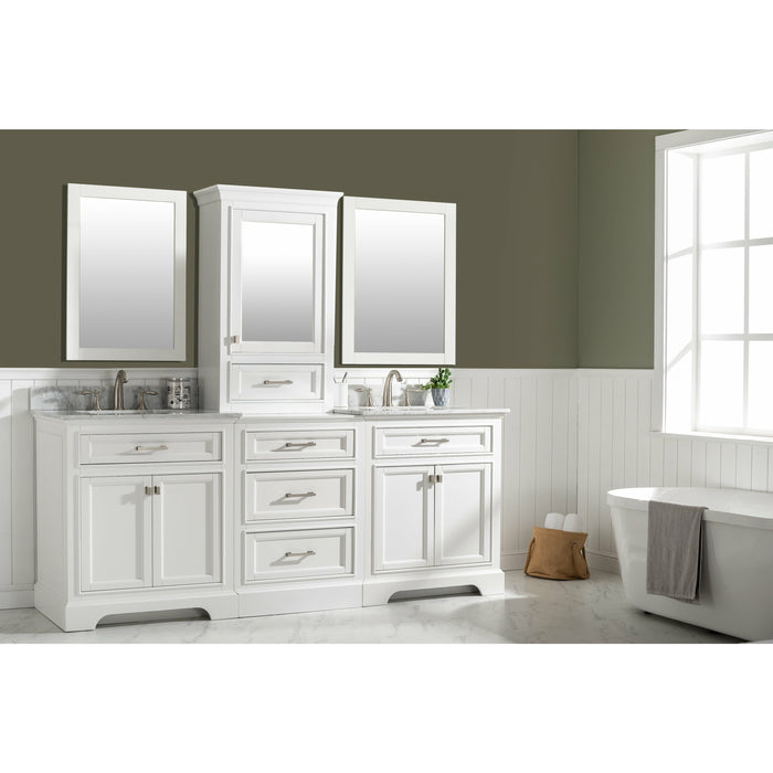 Design Element Milano 84 Double Sink Bathroom Vanity Modular Set In W Just Modern Home