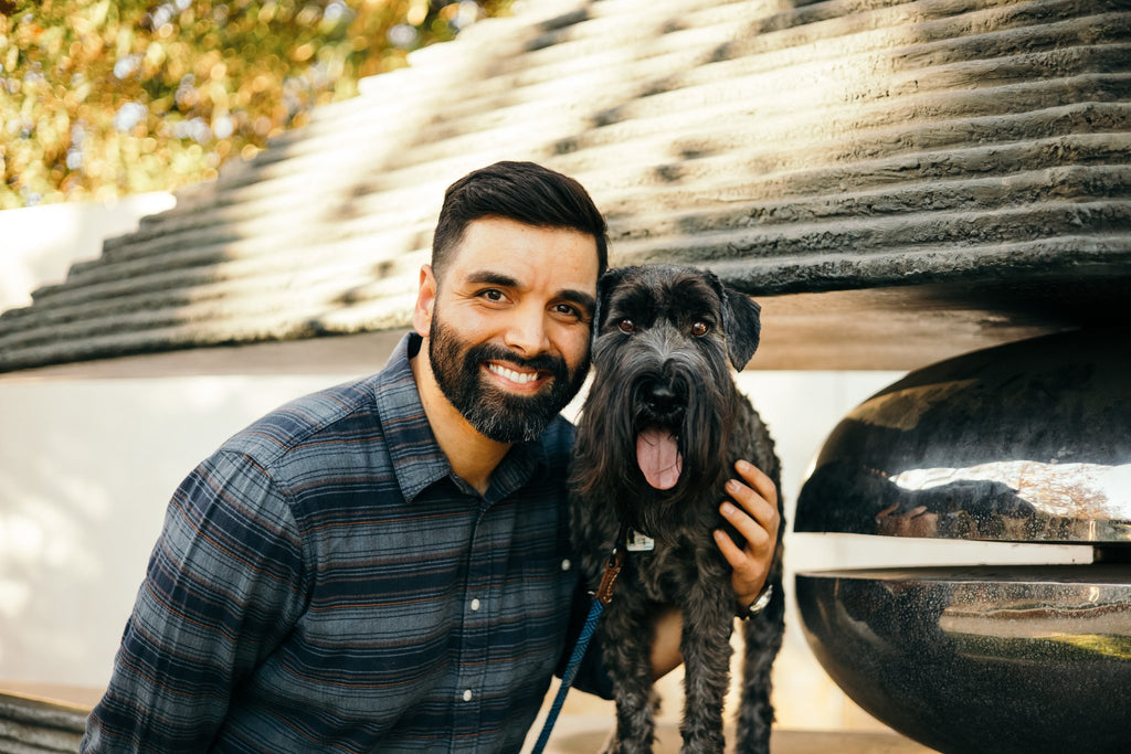 Livi Pet Products - Andrew Solorio and Talullah the dog