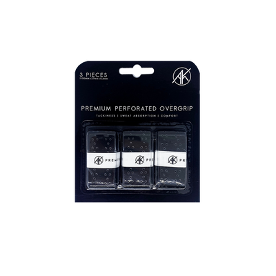 Premium Perforated Overgrip Black 3-pack