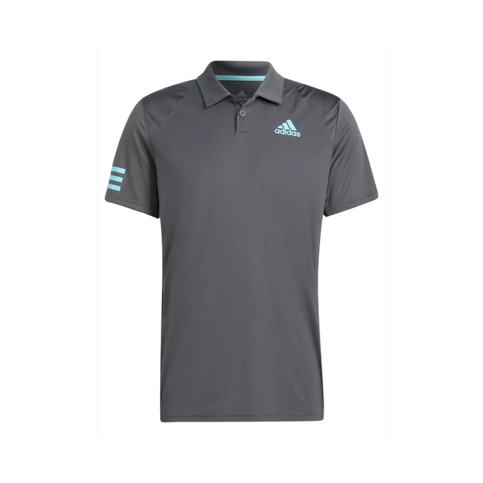 Club 3-Stripe Polo Shirt Grey närbild 0 