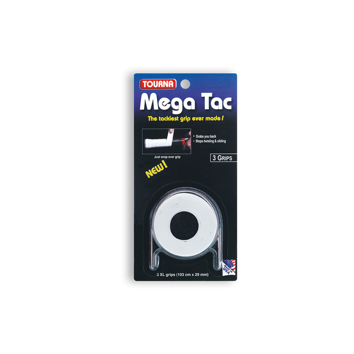 Tourna Mega Tac 3-pack Vit närbild 0 