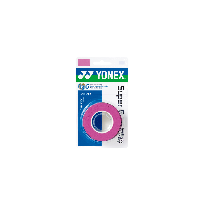 Yonex Super Grap Pink 3-pack närbild 0 