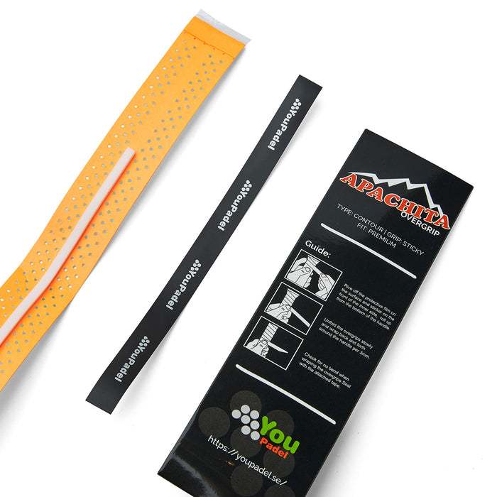 YouPadel Apachita Overgrip Air Orange närbild 1 