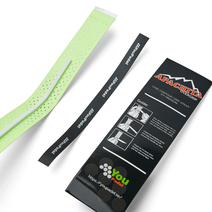 YouPadel Apachita Overgrip Air Lime närbild 1 