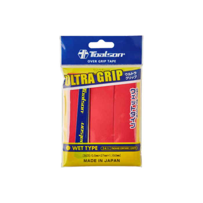 Toalson Ultra Grip Röd 3-pack närbild 0 