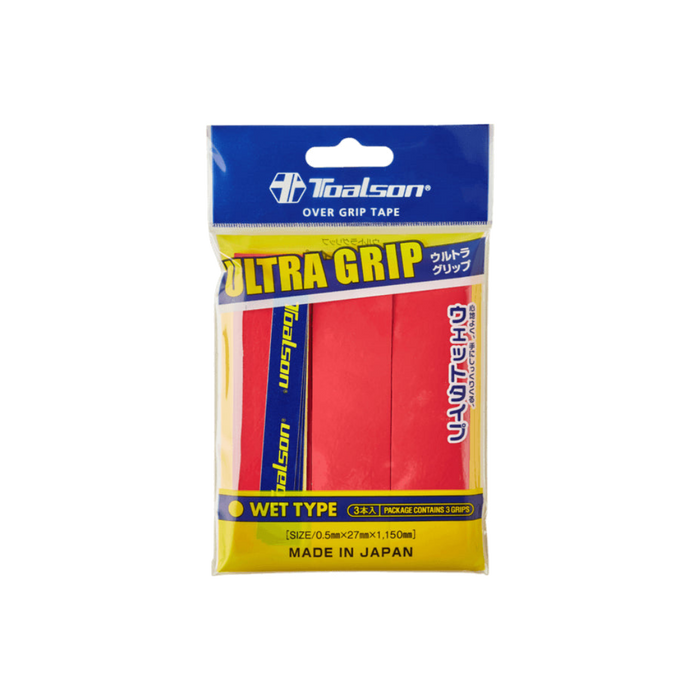 Toalson Ultra Grip Neon Röd 3-pack närbild 0 