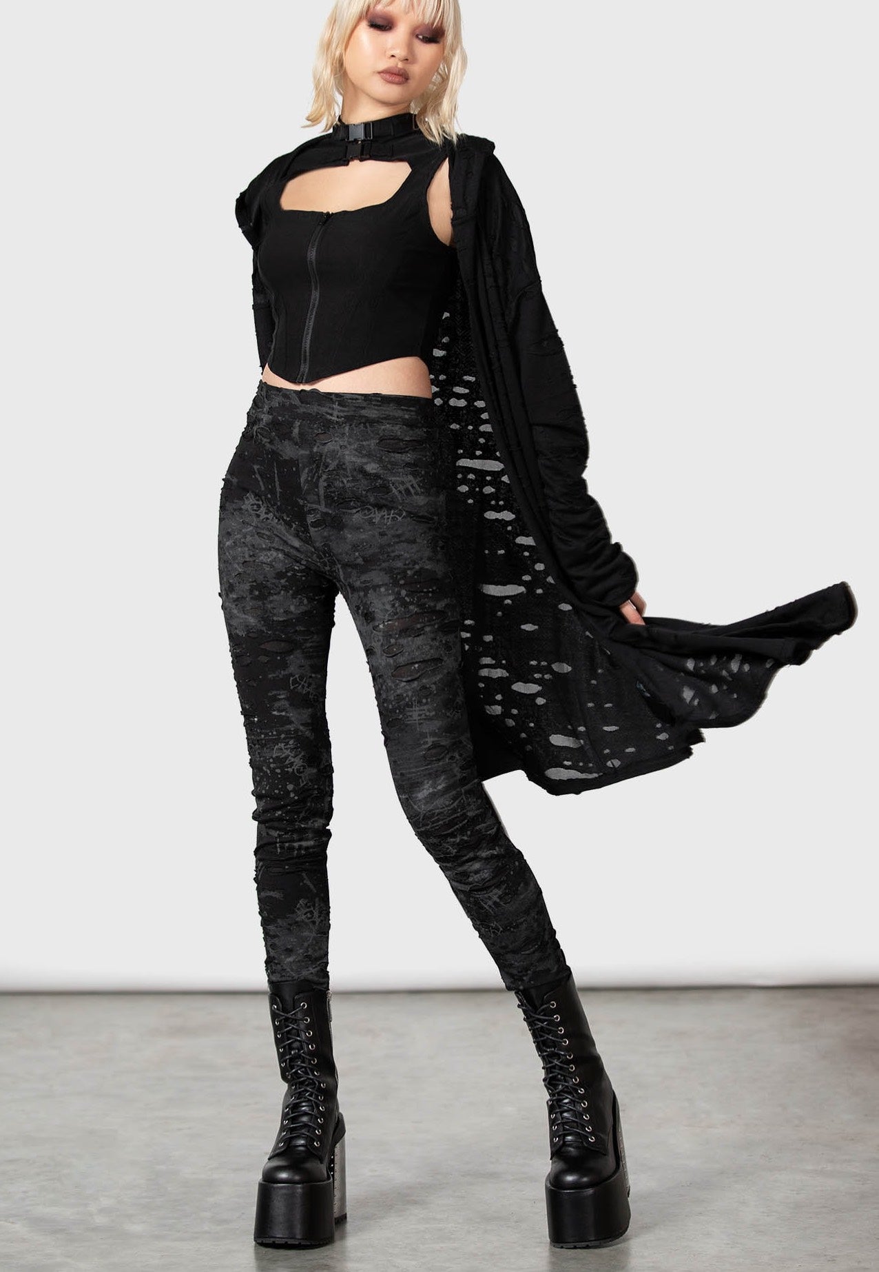 Killstar & Wednesday - Stay Kooky Black - Leggings