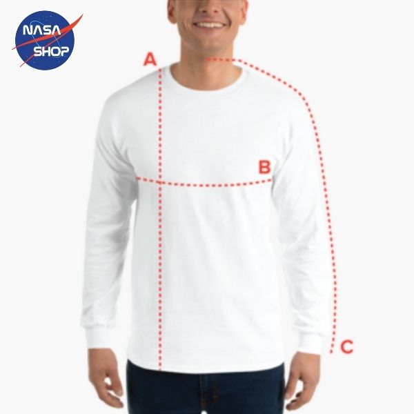 Tableau des tailles pour les Tshirts Manches Longues ∣ NASA SHOP FRANCE®