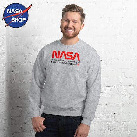 Pull NASA Gris Homme ∣ NASA SHOP FRANCE®