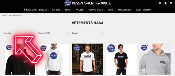 Recherche d'articles NASA à l'effigie de la NASA - Accessoires et vêtements