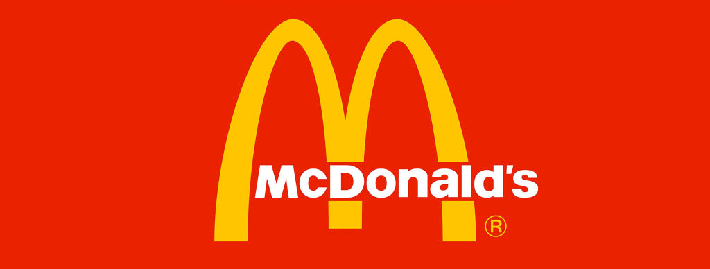 l'ancien logo rouge de McDonald's