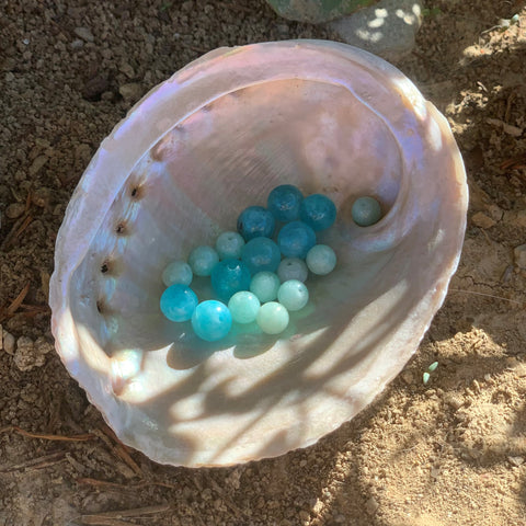 Perles d'amazonite