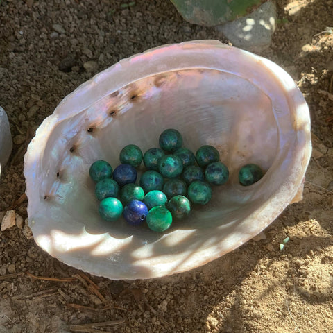 Perles azurite malachite