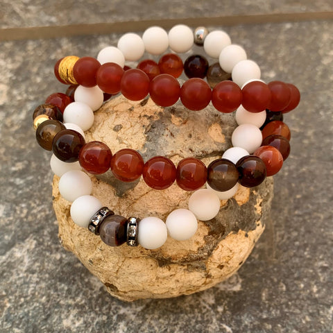 Natural agate bracelet