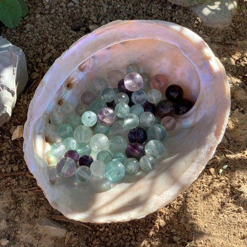 Perles de fluorite