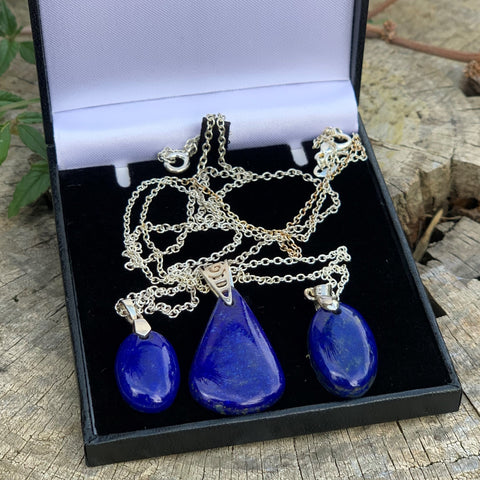 lapis lazuli pendant from Afghanistan
