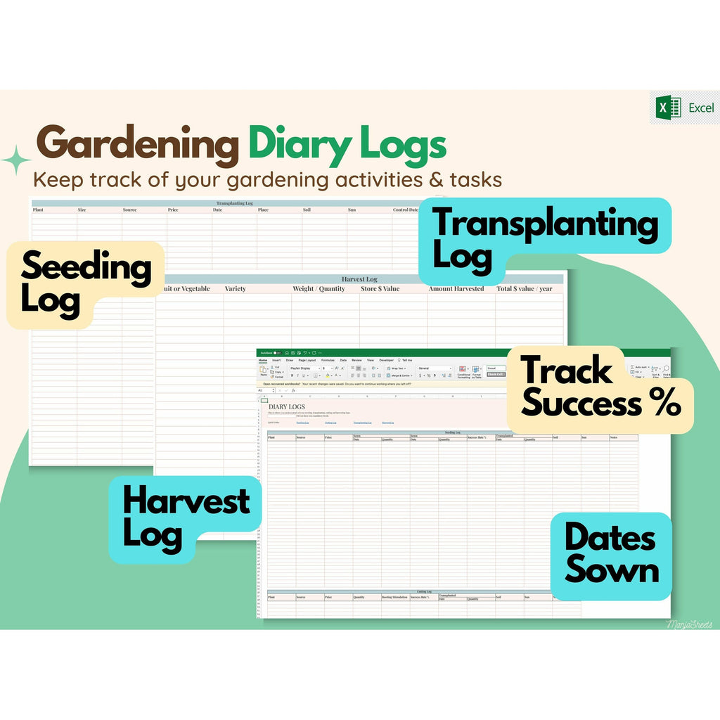 garden planner xcel template