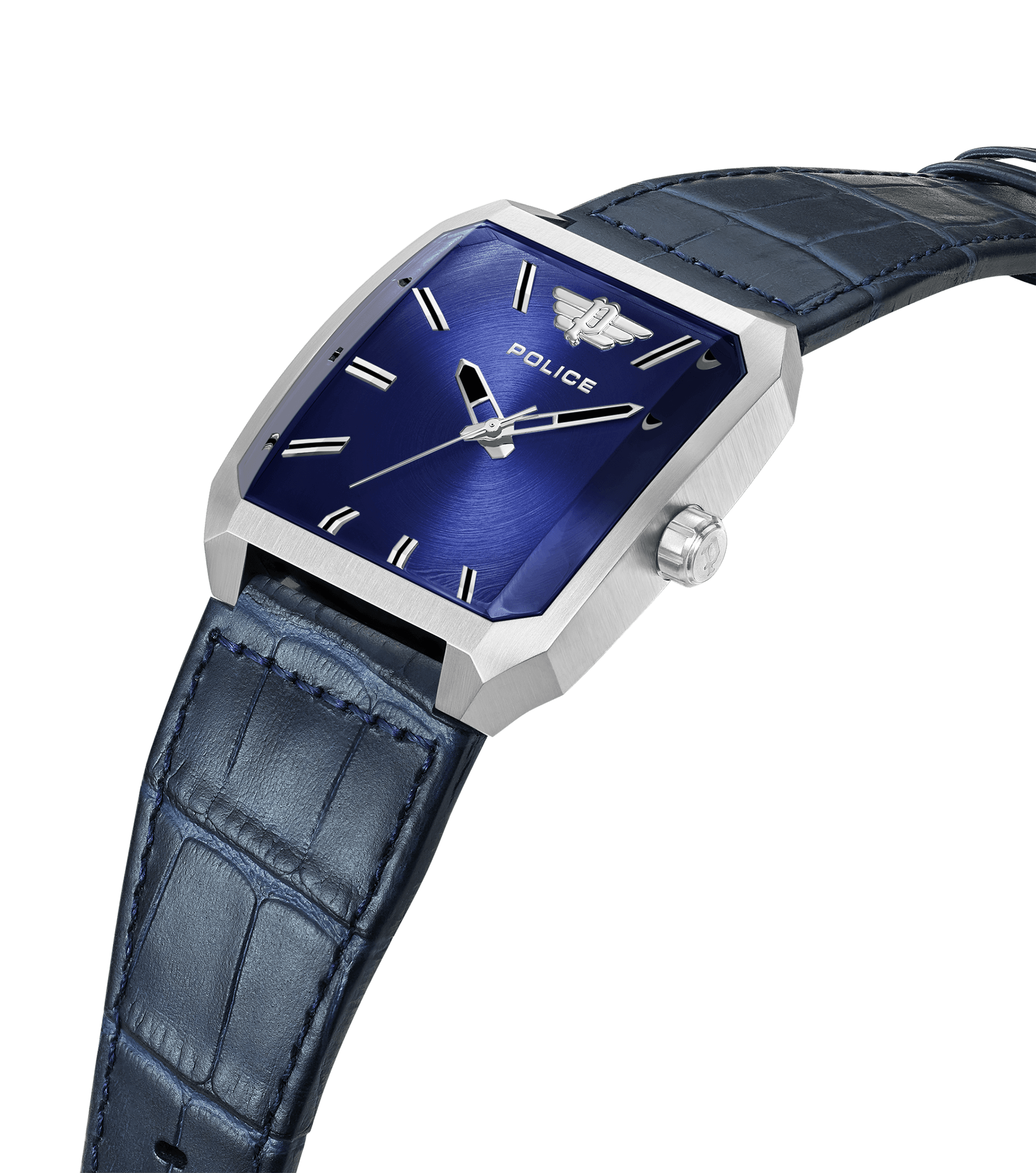 watches Men Watch Silver Blue, Police Omaio Police - For