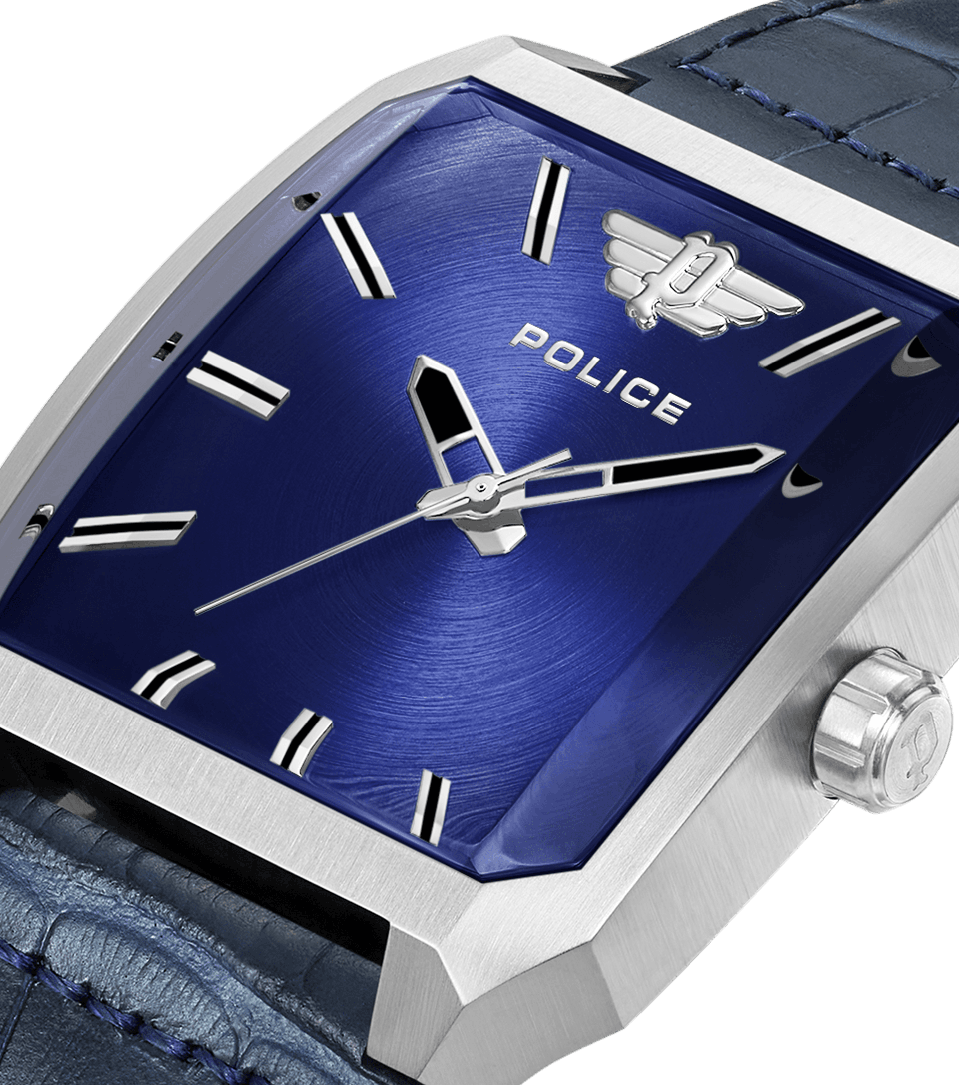 Police watches - Omaio Watch Police For Men Blue, Silver