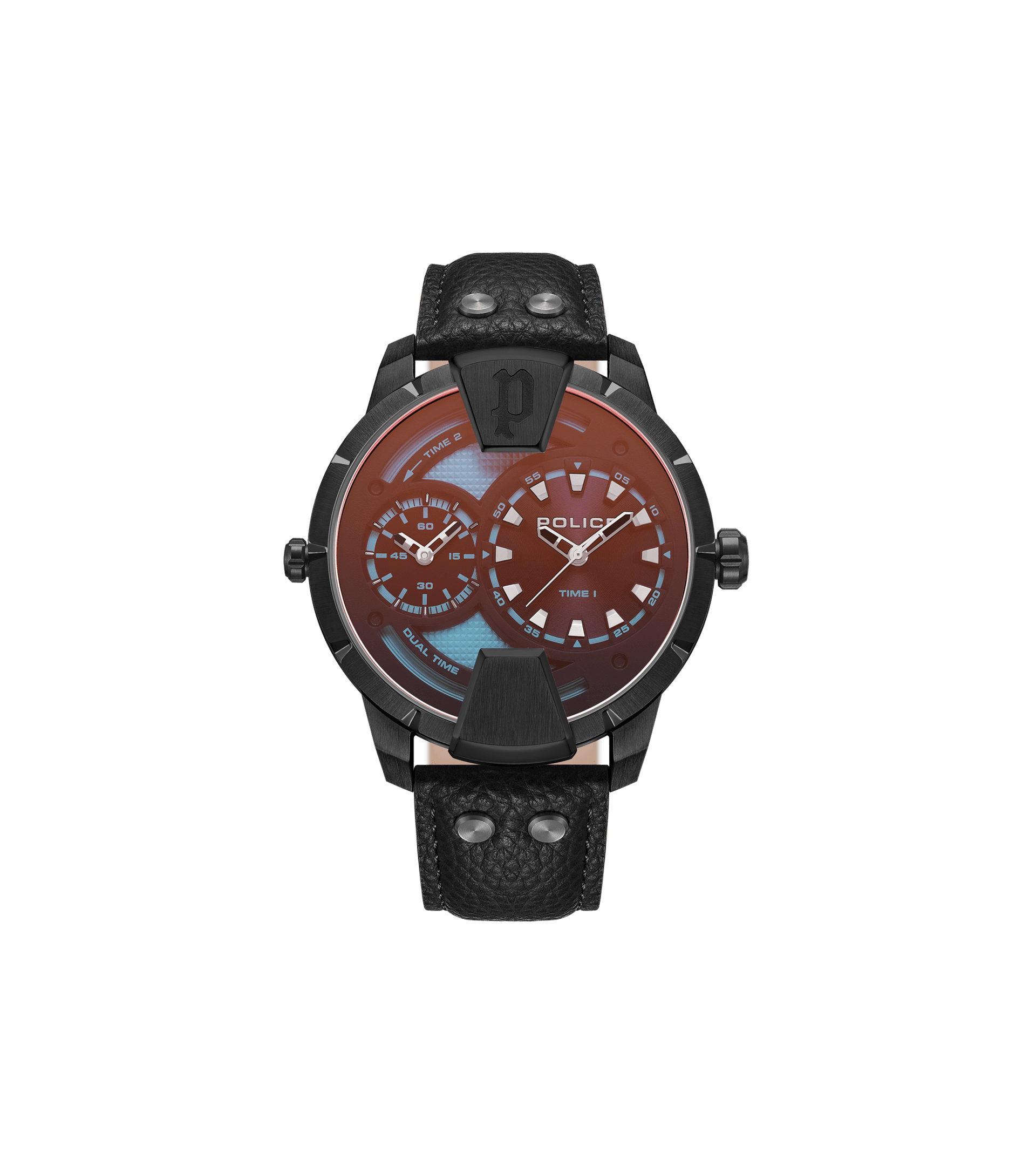 Police - Black Black, For Men Watch watches Police Huntley