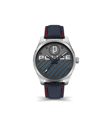 Silver, Watch - Police Grille By Police For Blue watches Men