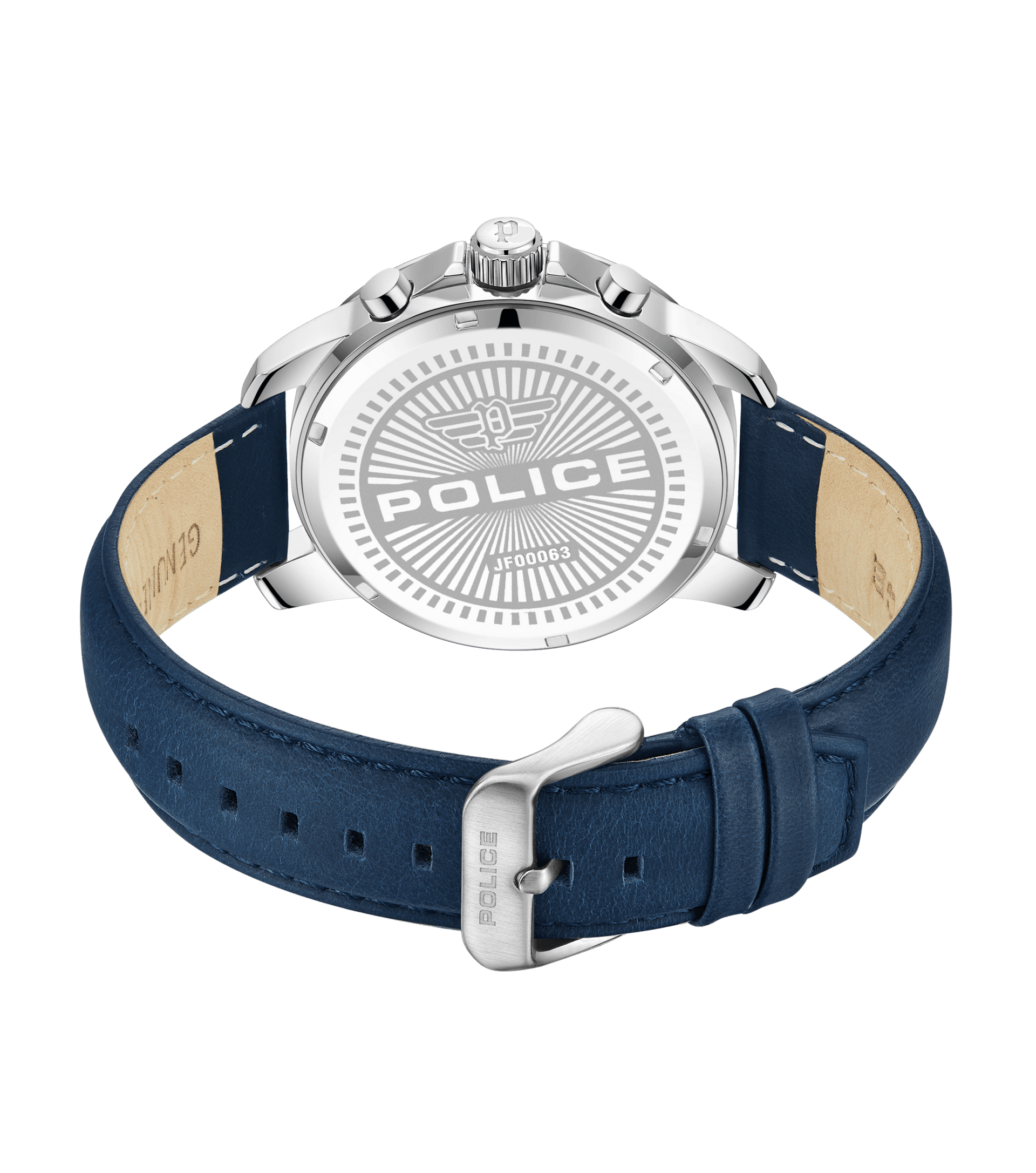 Menelik - Uhr Police für Blau, Silber Herren Police watches