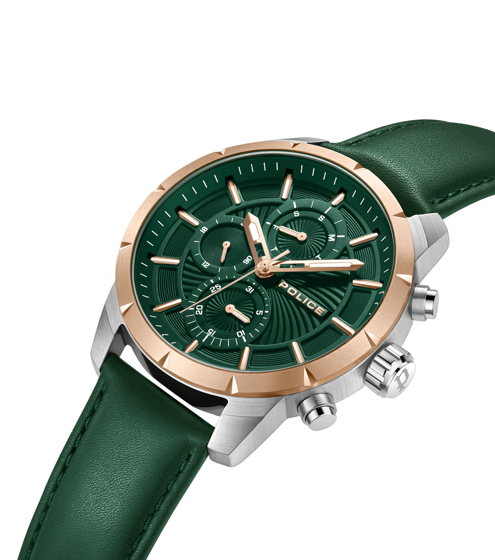 Silverandrosegold For Neist By Green, Police Police - watches Men Watch