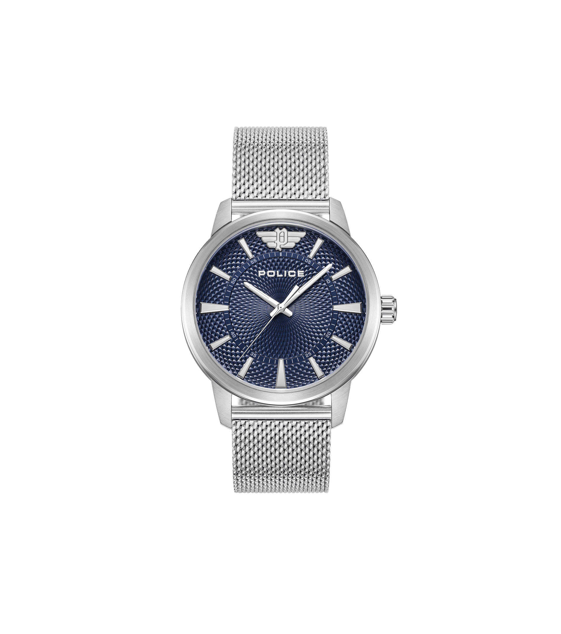 Police watches Blue, Omaio - For Watch Police Silver Men