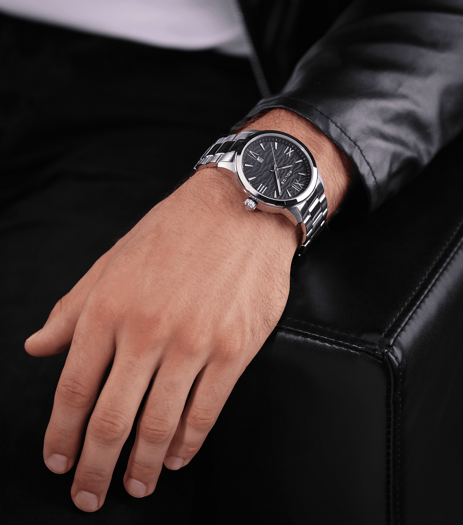 Police watches - For Blue, Watch Men Silver Omaio Police