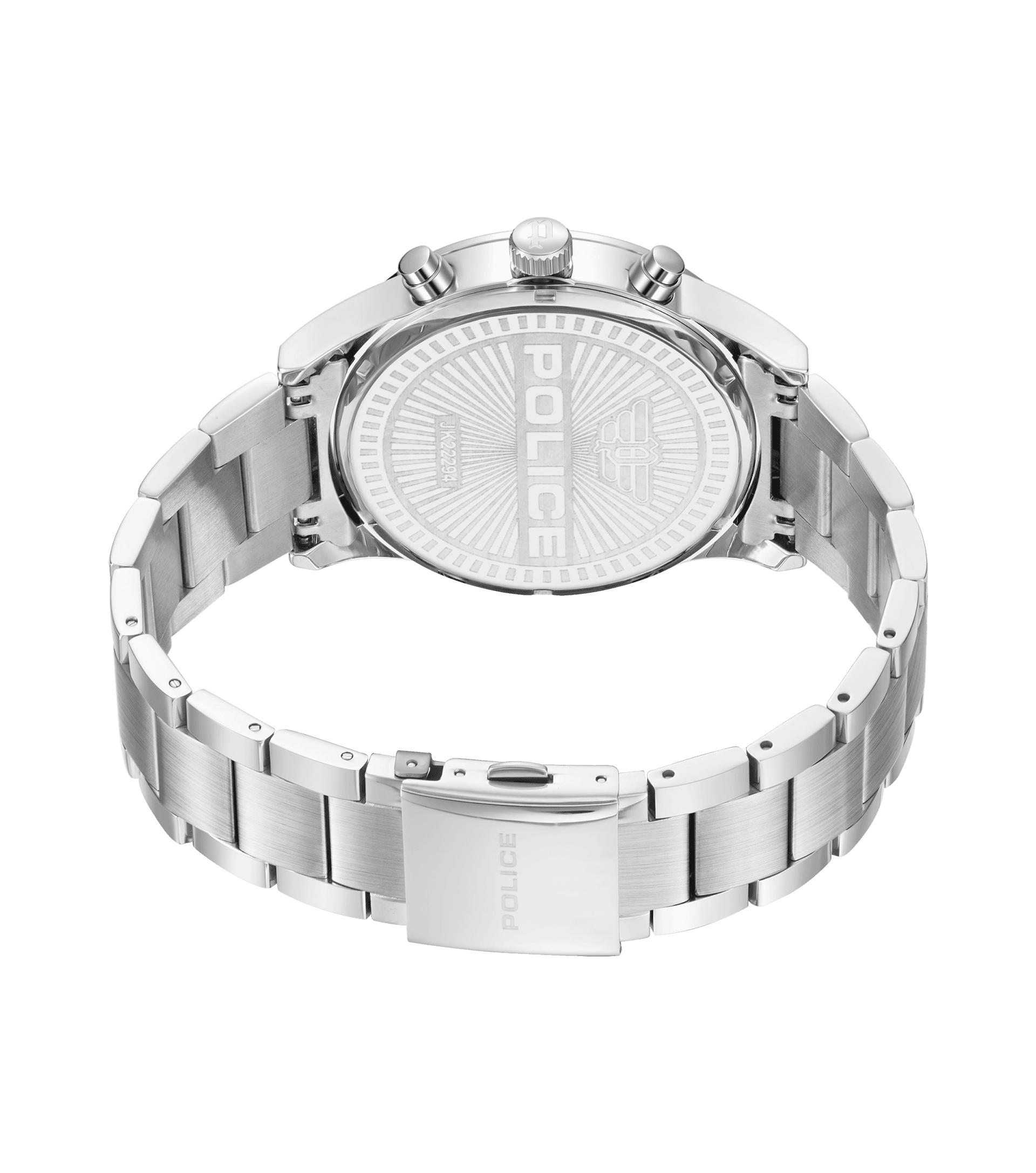 Police watches - Grille Watch Police Silver, For Blue Men By