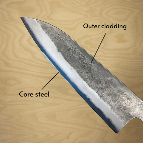 Japanese handmade knife blade 