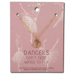 Dancer’s Don’t Need Wings to Fly Necklace -  Tightspot Dancewear Center