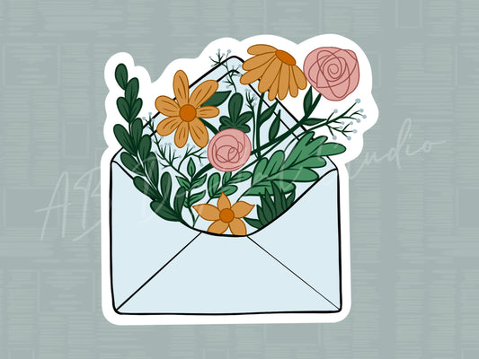 Floral Book Sticker