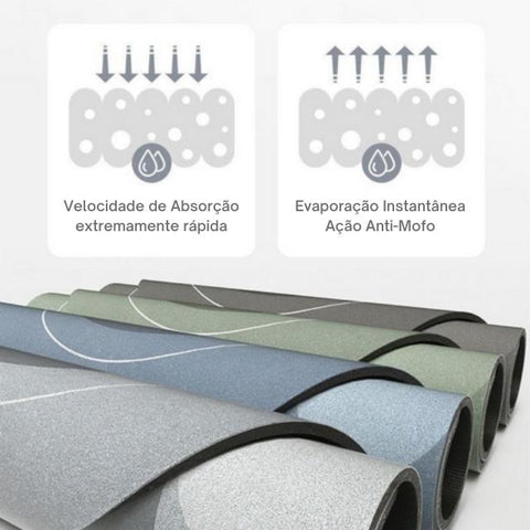 Tapete Ultra Absorvente para Banheiro - Drypete