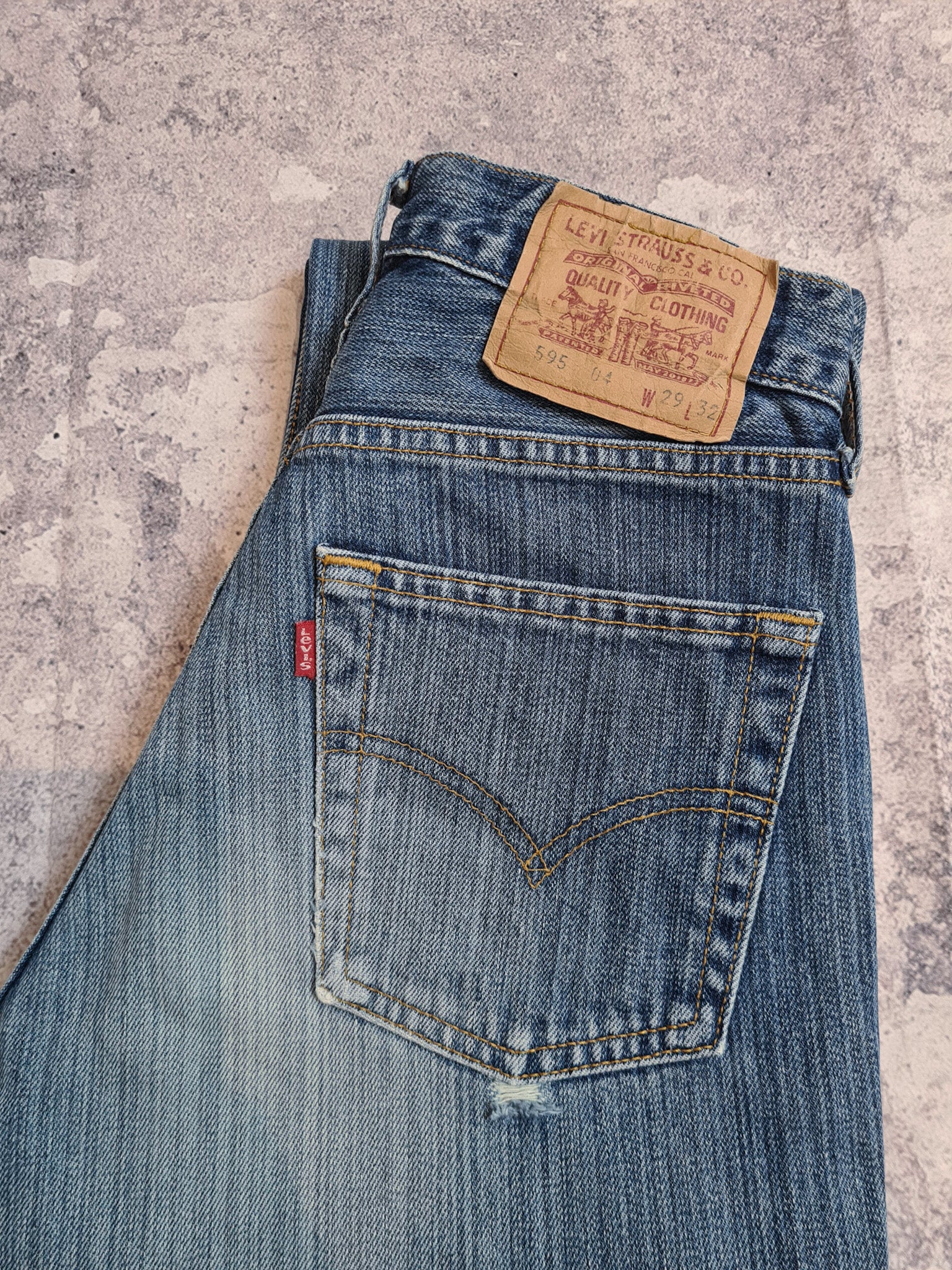 Vintage 1990s Levi's 595 Jeans W26 – Funky Cat