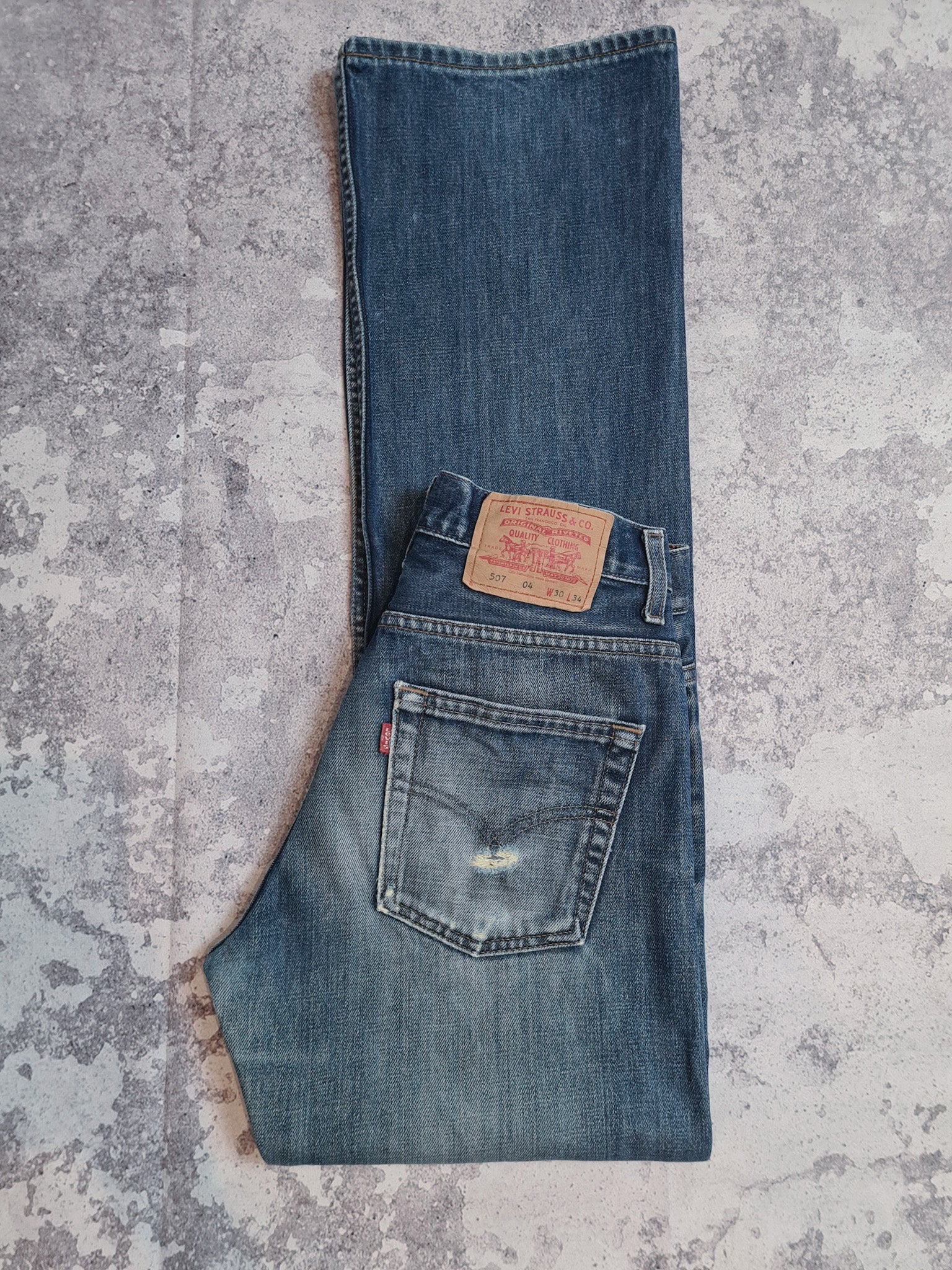 Vintage 1990s Levi's 507 Bootcut Jeans W29 – Funky Cat