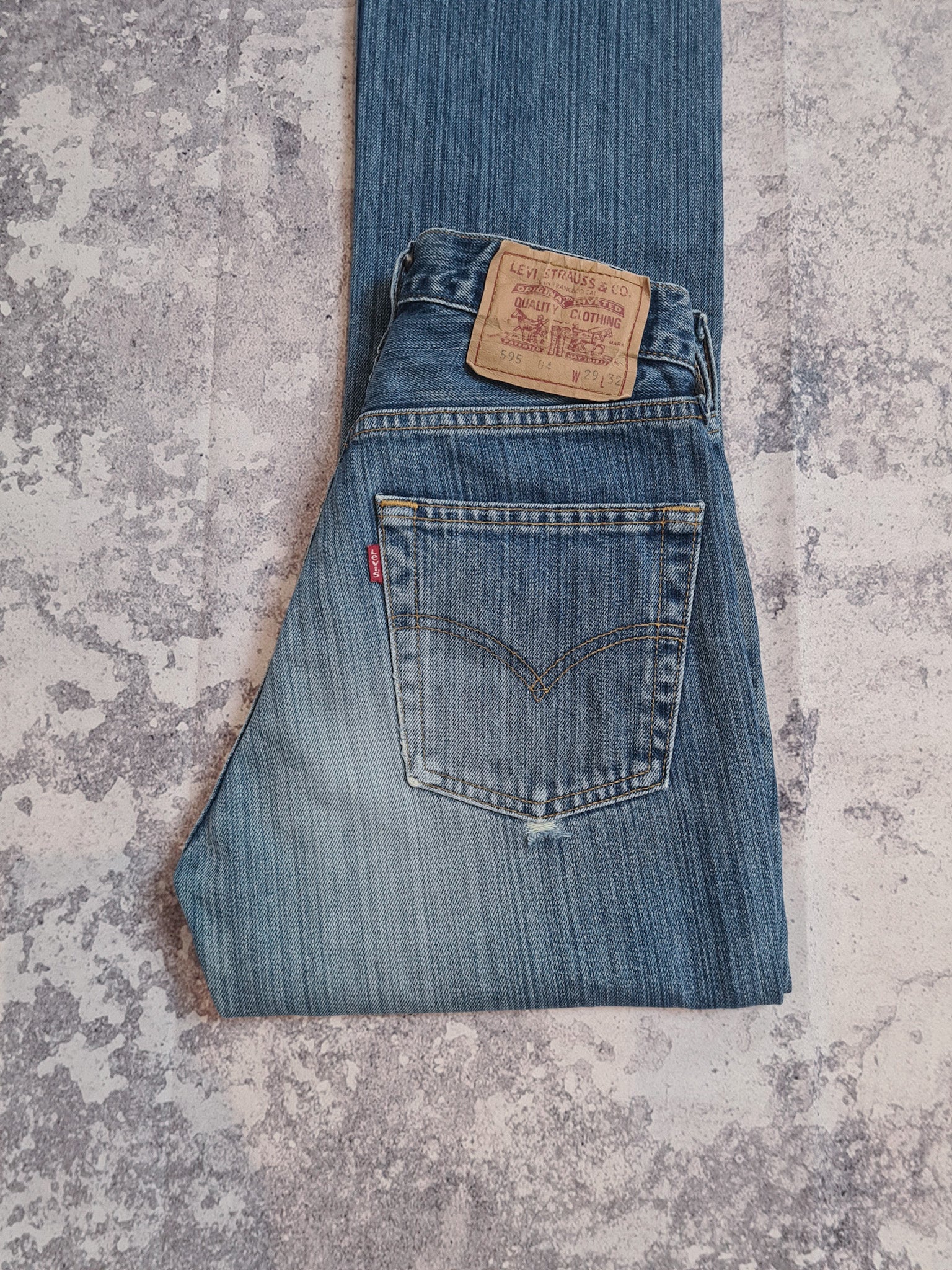 Vintage 1990s Levi's 595 Jeans W26 – Funky Cat
