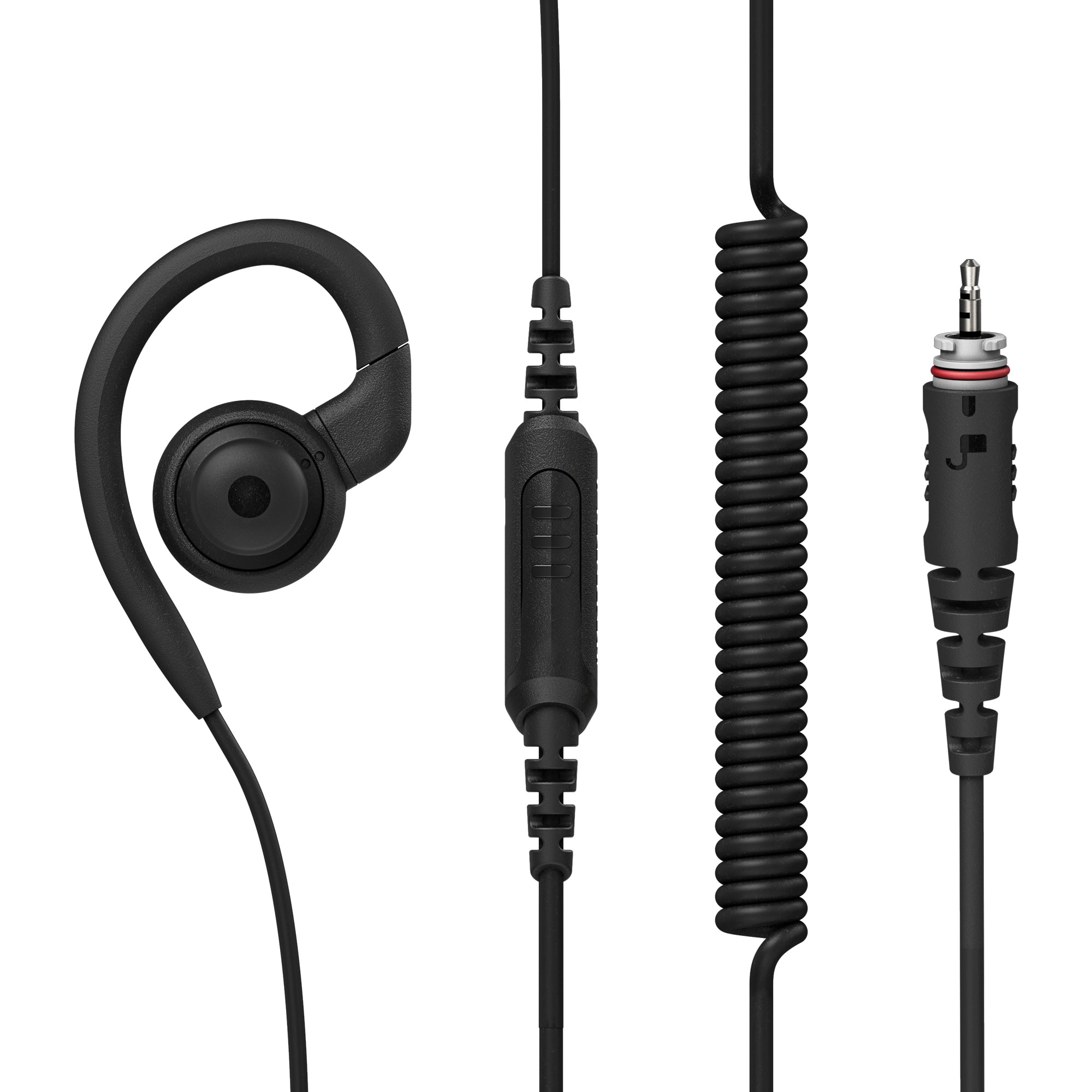 PMLN8077 Swivel Earpiece with Inline Push-To-Talk button - TwoWayRadioGear product image