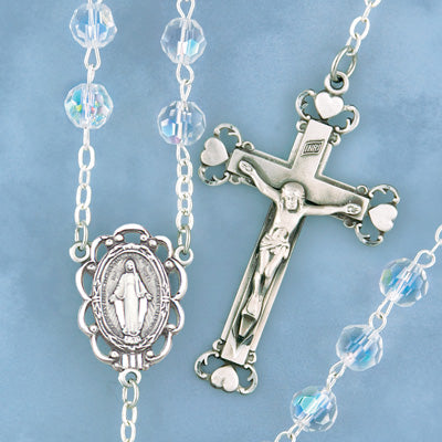 Silver Filled Dainty Rosary with Thick Crucifix Cross Wholesale Jewelr –  Bella Joias Miami