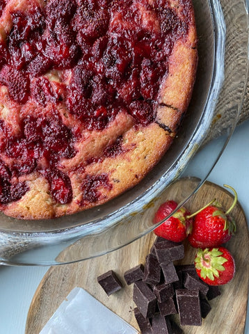 Harvest Chocolate Strawberry Spoon Cake Recipe