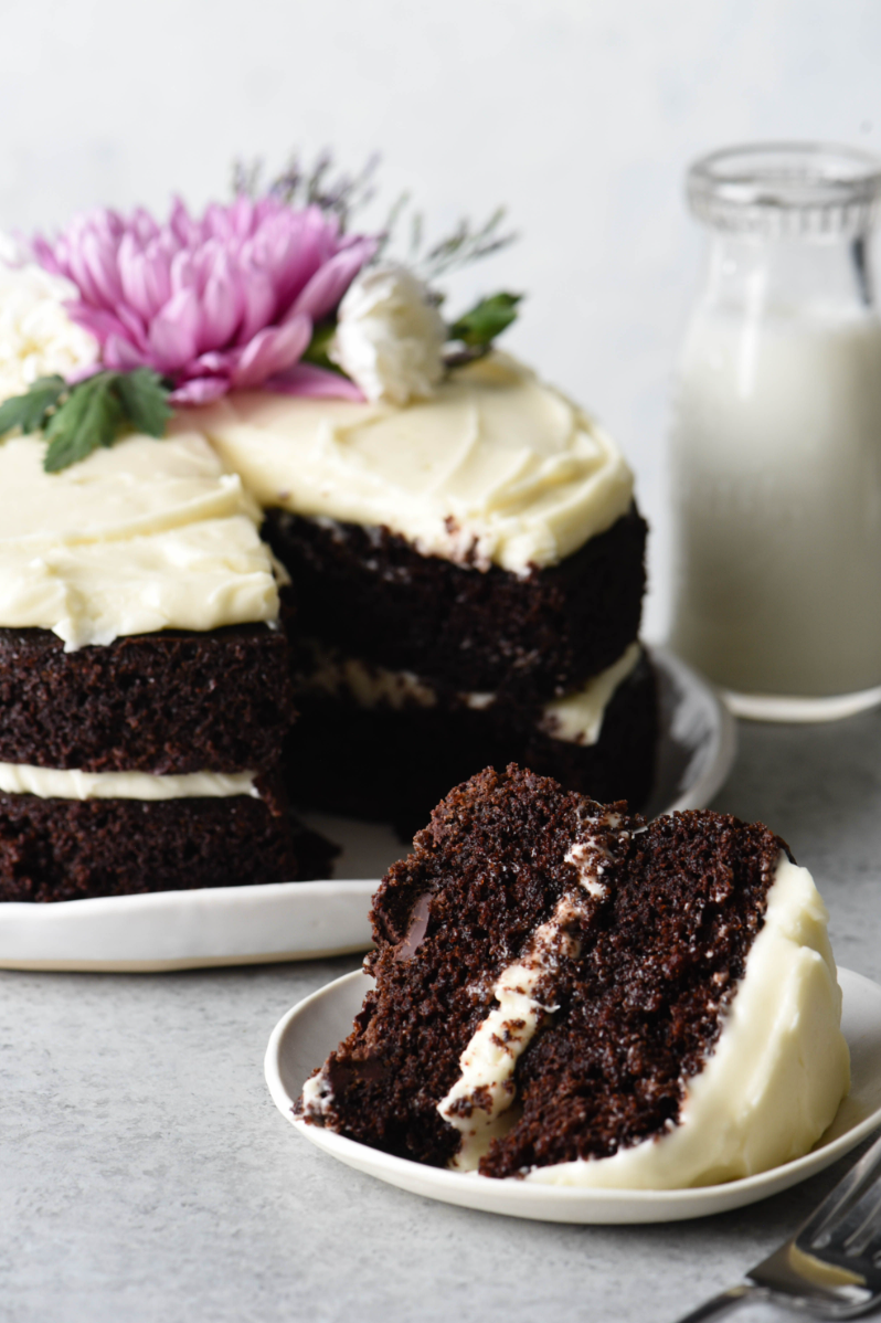 Harvest Chocolate Cake with Cream Cheese Frosting