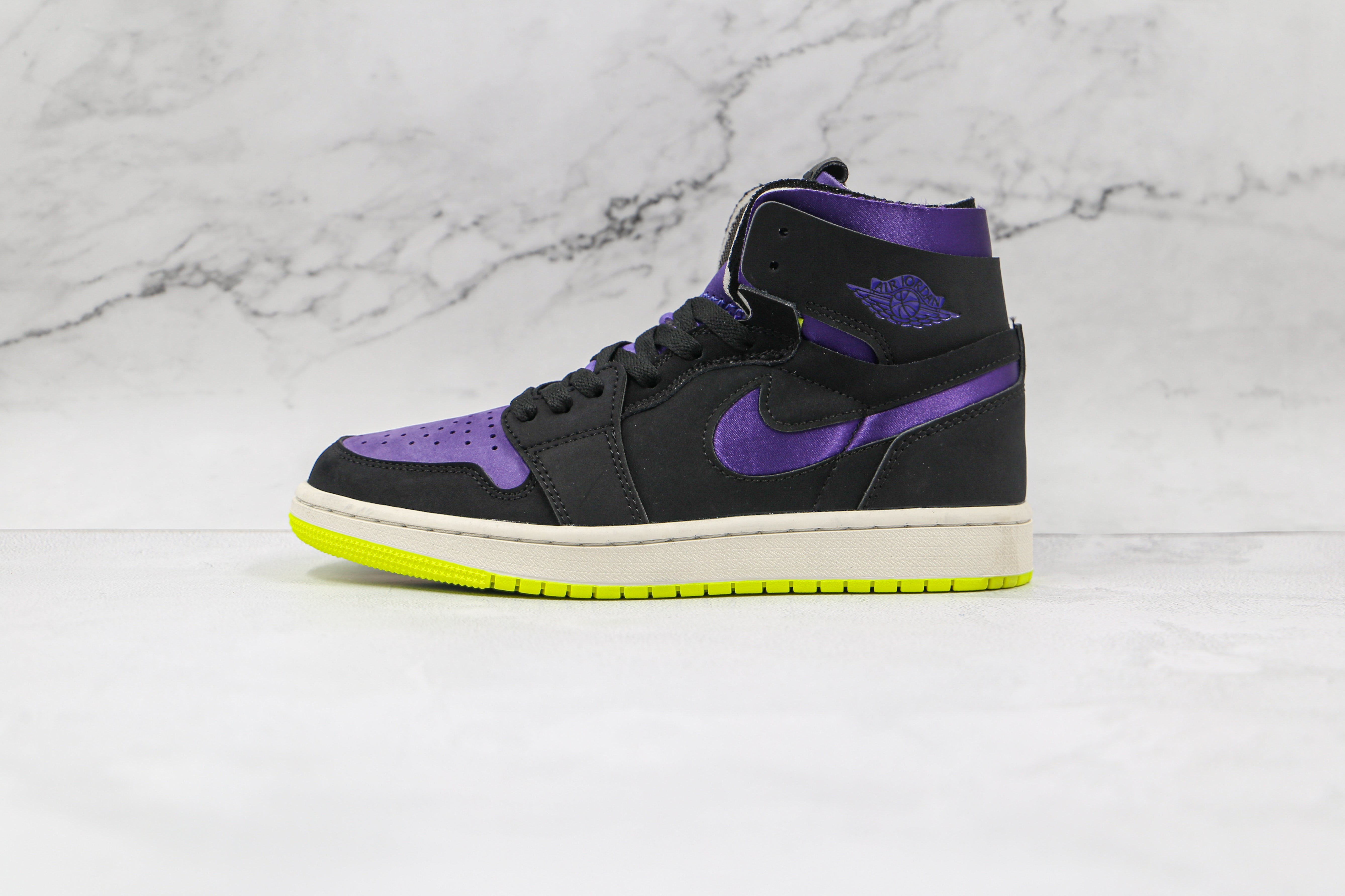 Jordan 1 High Zoom Air CMFT Black Court Purple Lemon Venom W CT0979-001 Sneakers