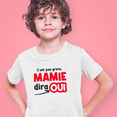 t-shirt enfant mamie marrant drole