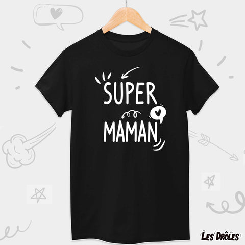 T-shirt "Super Maman", une idée de cadeau parfaite pour la fête des mères