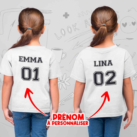 T-shirt Enfant Football Personnalisé - Votre Nom, Votre Numéro ! – Les  Drôles Shop