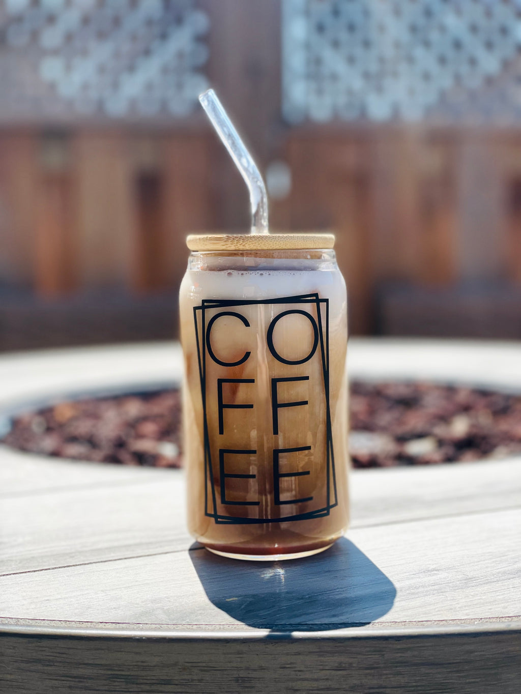 Aesthetic Iced Coffee Cup, Beer Soda Can Pint Glass, Clear Glass Tumbler, Reusable Minimalist $5