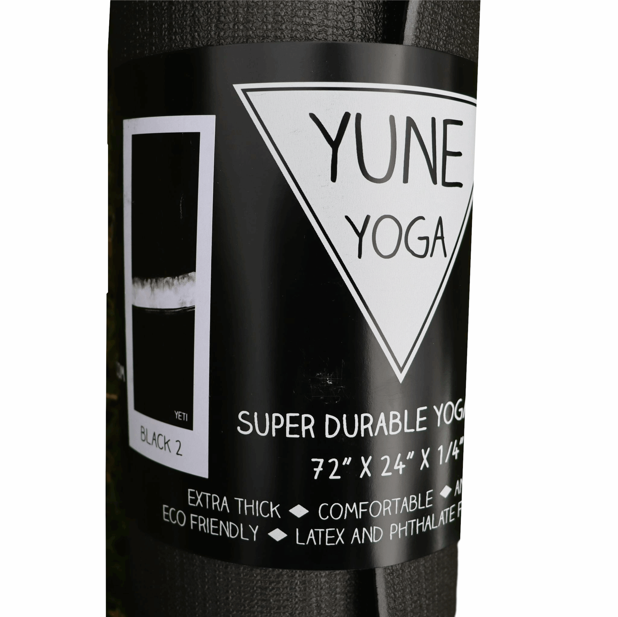 Yune Yoga Mat Black2 schwarz weiß Design 6 mm-image-3