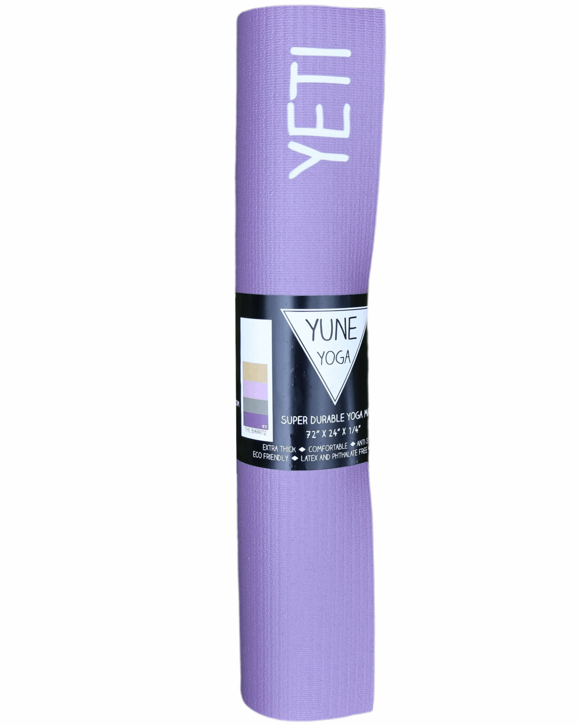 Yune Yoga Mat Biarritz weiß,gelb,rosa,grün,lila,-image-1